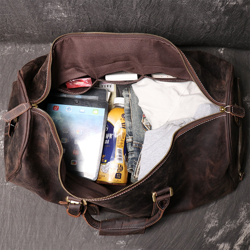 Handcraft LARGE Travel Bagpersonalized Groomsmen -   Mens travel bag, Leather  duffel bag, Leather travel bag