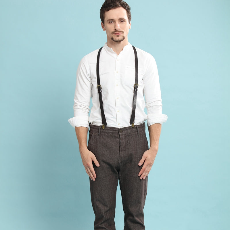 Leather Suspenders, Mens Suspenders, Wedding Suspenders, Teen Suspende –  icambag