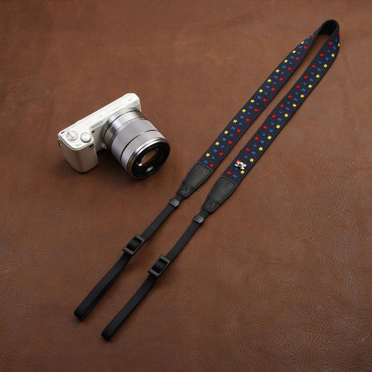 Fashion Dot Cotton Strap DSLR Camera Strap 8179A - icambag